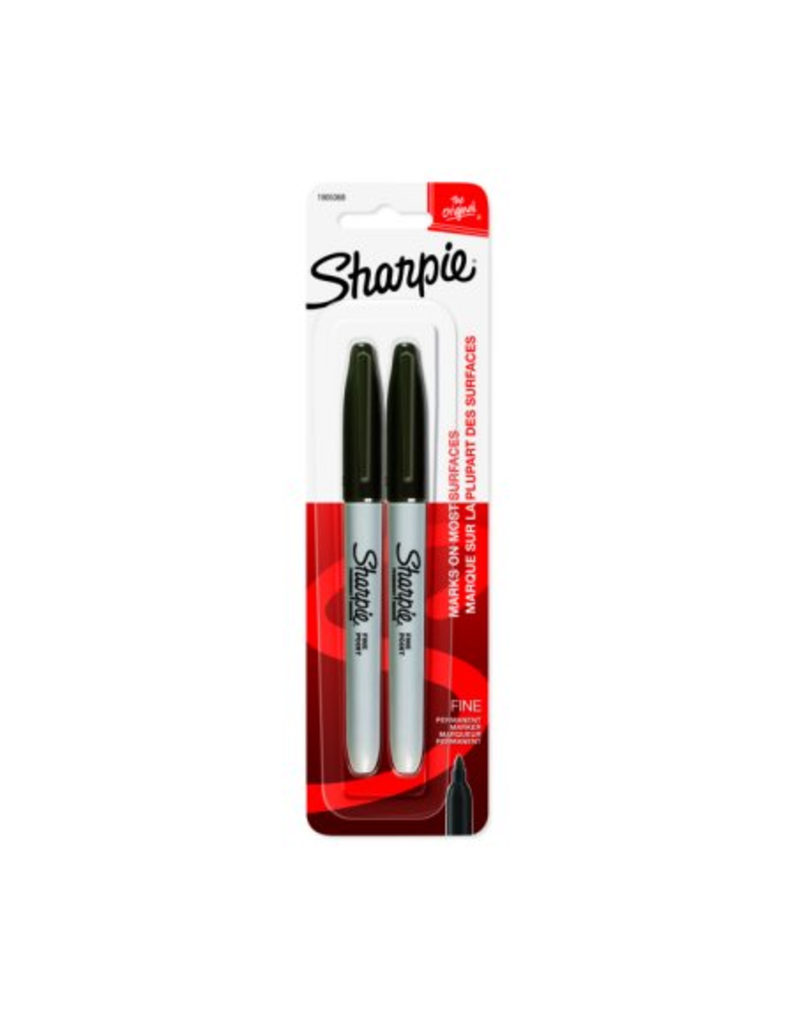 Sharpie MARKER: SHARPIE FINE POINT BLACK - 2 PACK