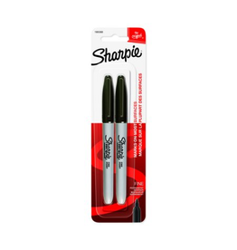 Sharpie MARKER: SHARPIE FINE POINT BLACK - 2 PACK