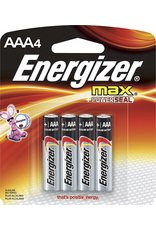 BATTERIES: AAA (4PK) ENERGIZER