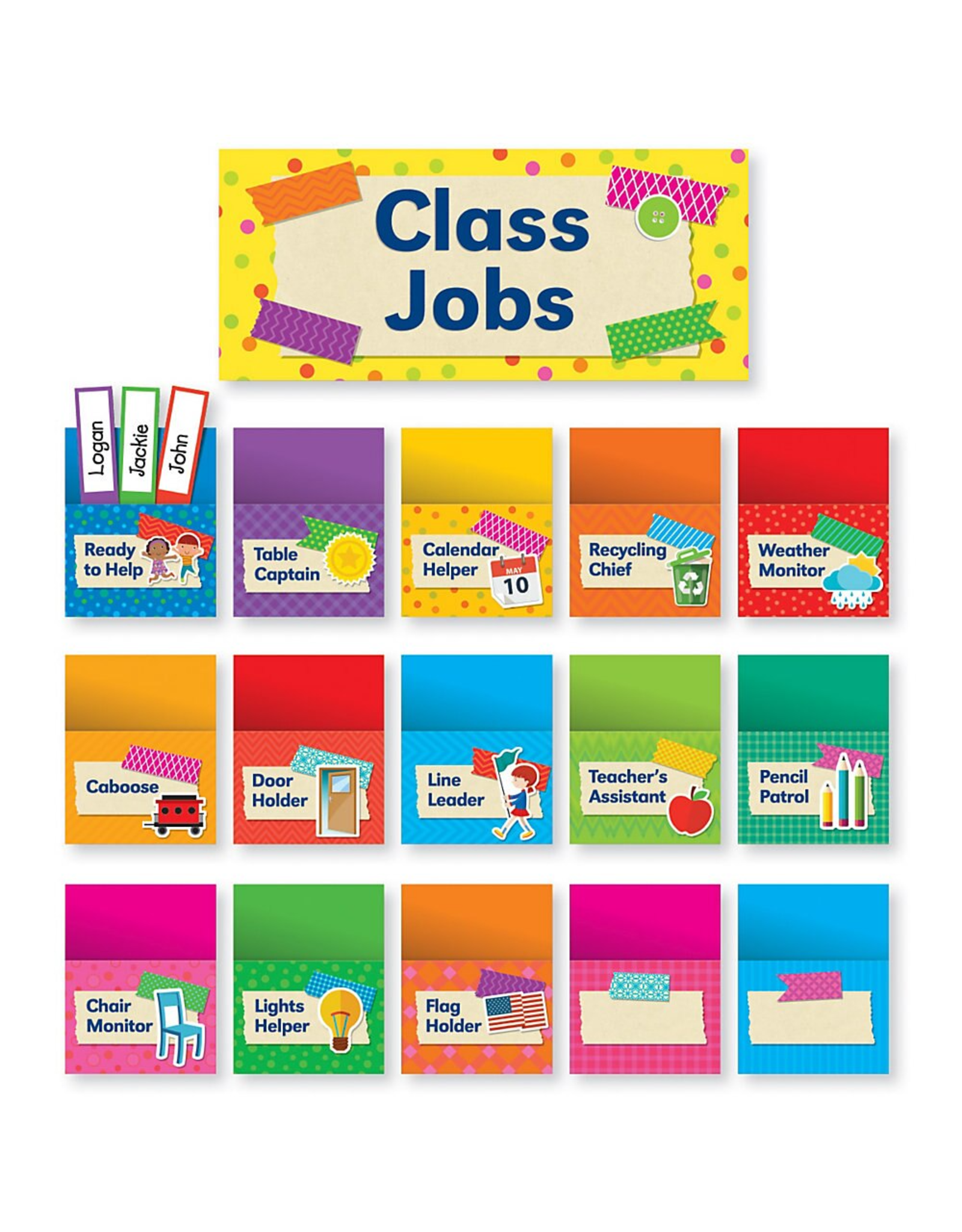 BULLETIN BOARD SET  TAPE IT  UP CLASS JOBS