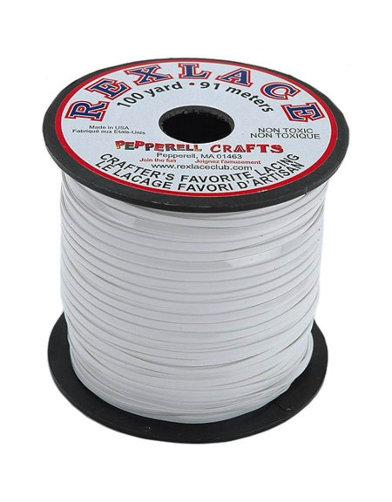 REXLACE: 100 YARD SPOOL -  WHITE