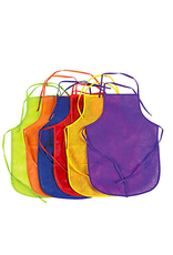 CHILD'S APRON - POLY NON WOVEN ASST COLORS 13"X19" 1PC