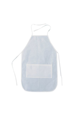 DIY WHITE APRON WITH POCKET 15 1/4" x 24" with 21" ties  12PCS