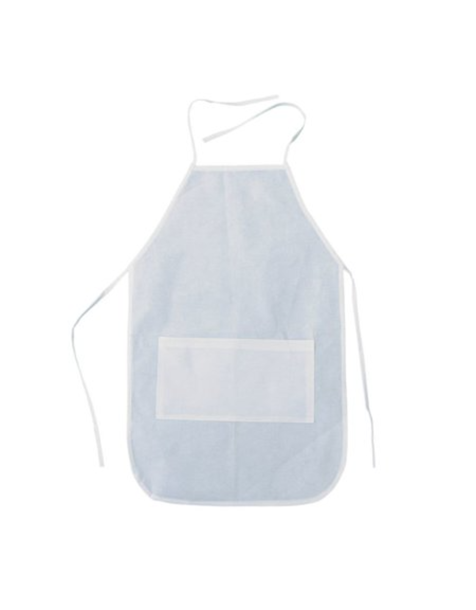 DIY WHITE APRON WITH POCKET 15 1/4" x 24" with 21" ties  12PCS