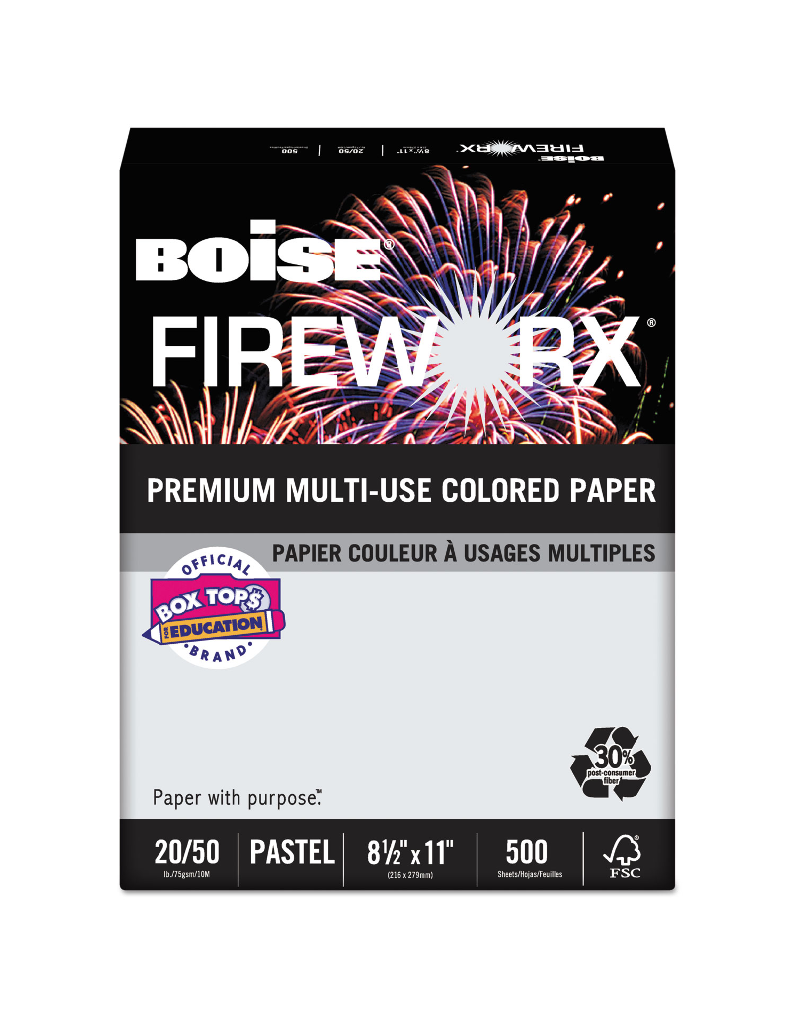COPY PAPER: 8½"x11",  Gray 20lb 500PK