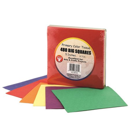 10,000 Lakeshore Craft Tissue Paper Squares, 1.5 x 1.5 in 20 colors Great  Gift