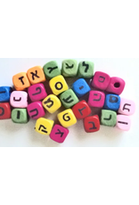 WOOD ALEF BEIS BEAD SET 27 BEADS