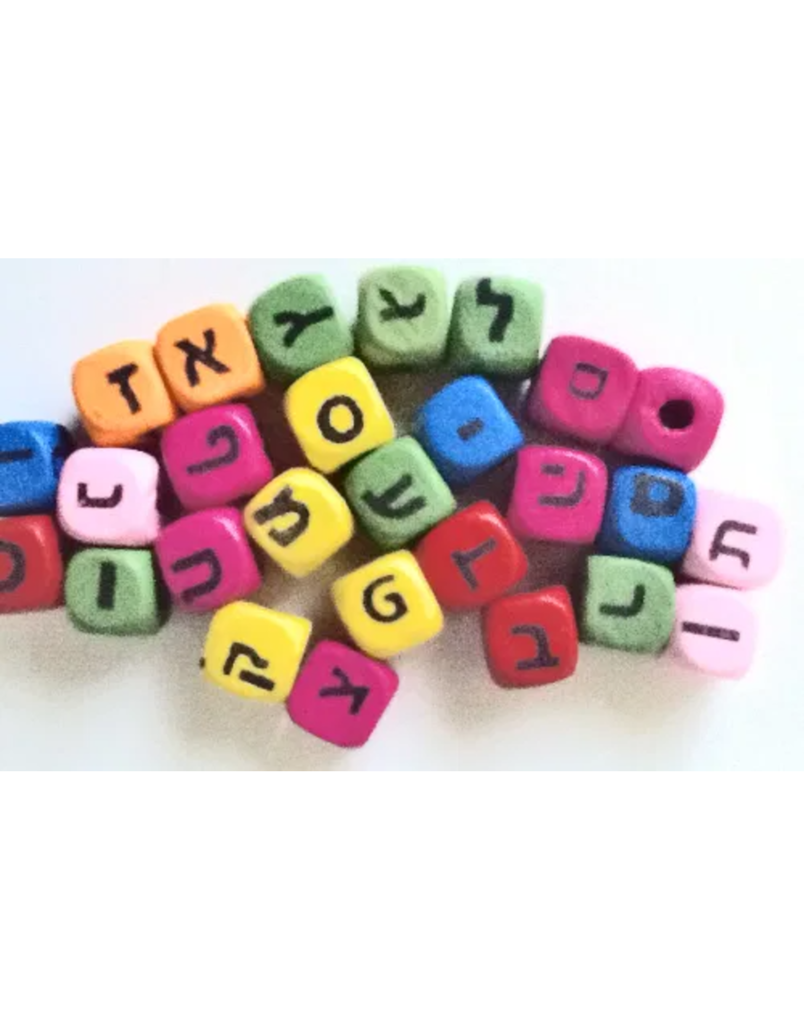 WOOD ALEF BEIS BEAD SET 27 BEADS