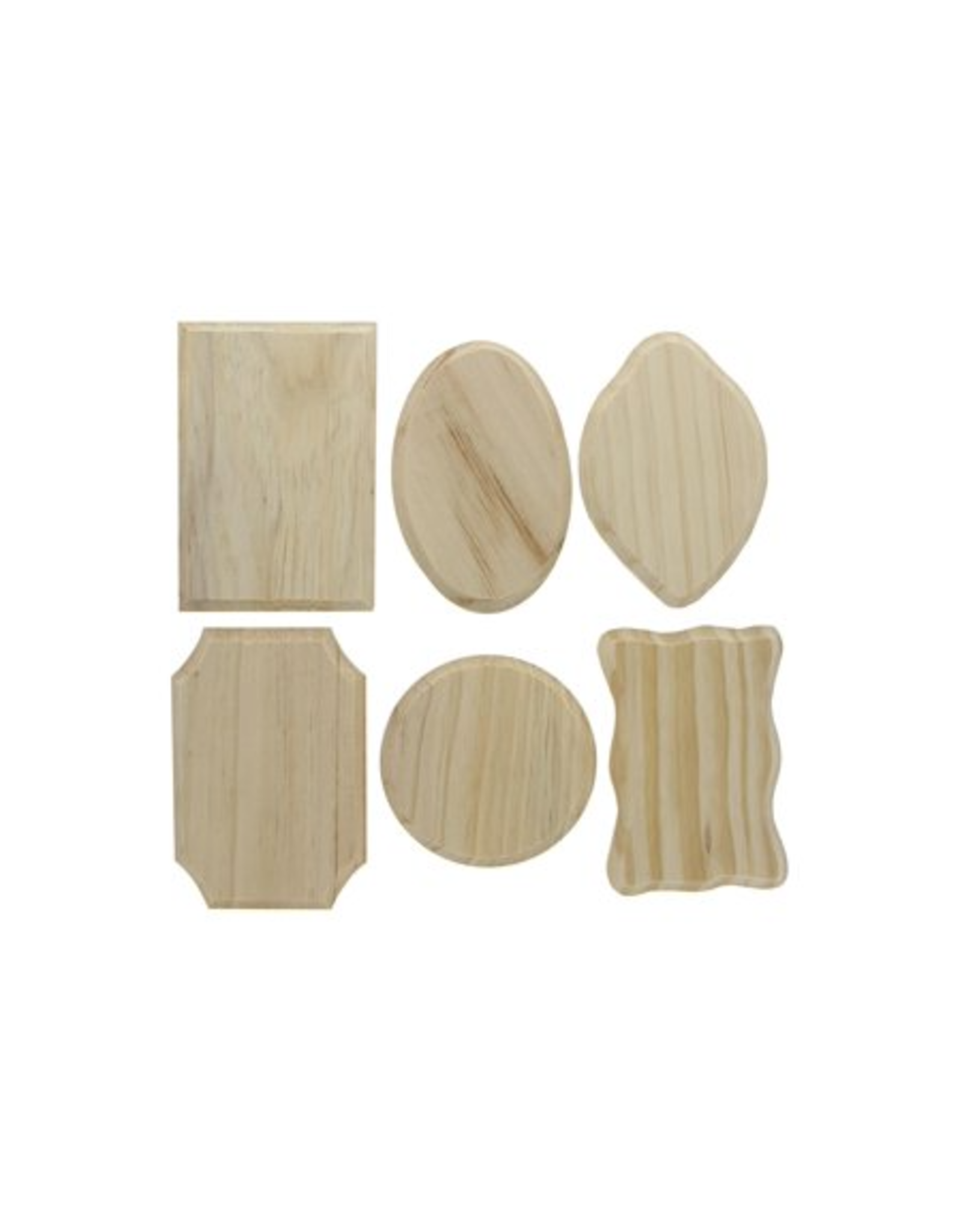 WOOD PLAQUE: 3.5" X 5" ASSORTED