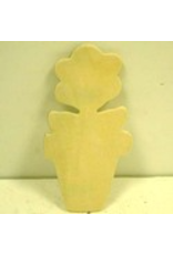WOOD SHAPE: FLOWER POT