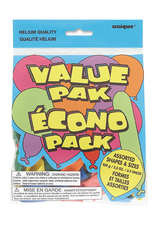Unique BALLOONS: ASSORTED SHAPES & SIZES VALUE PACK - 100 GRAMS