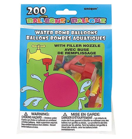 Unique WATER BOMB BALLOONS - 200 PACK