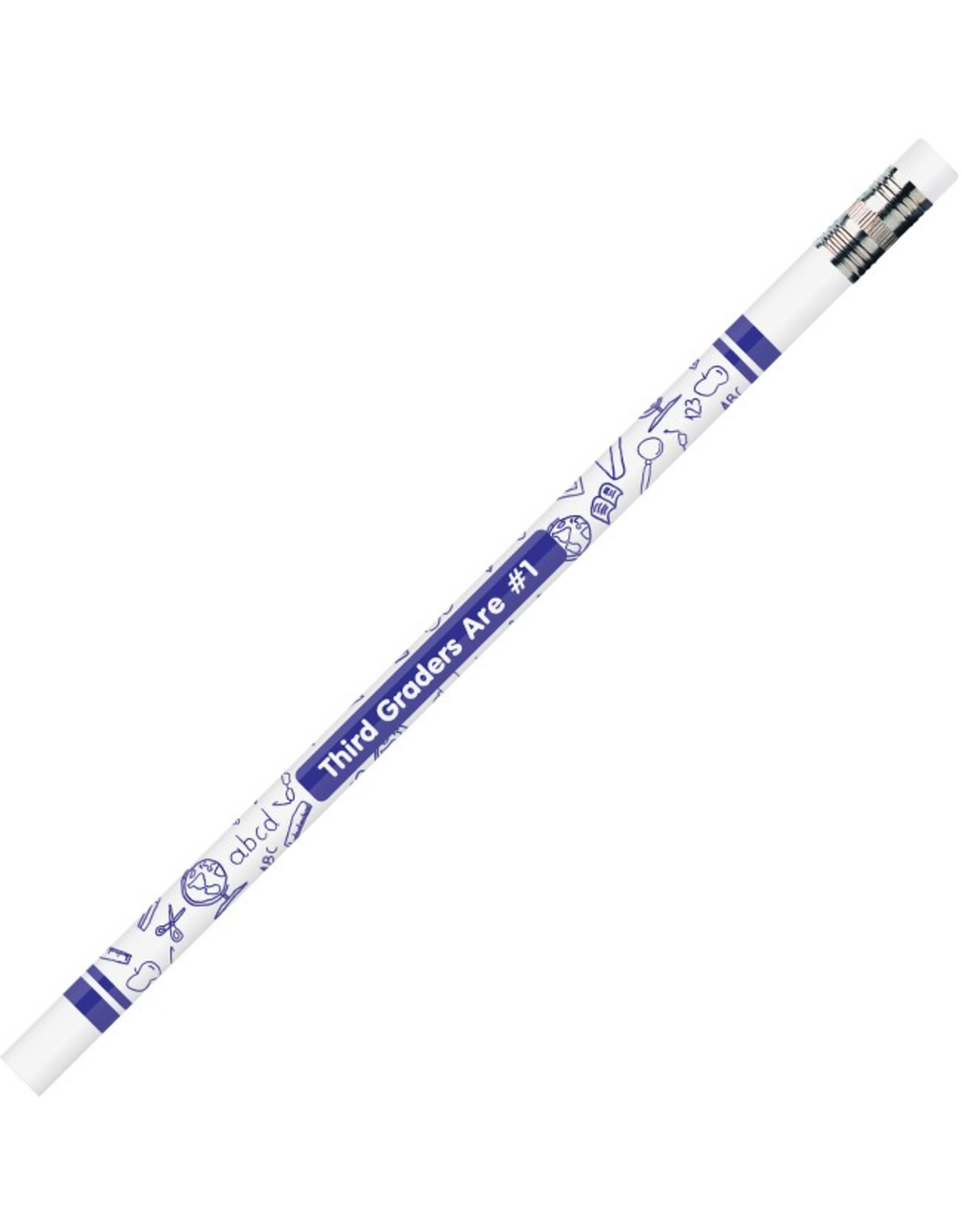 PENCIL -  THIRD GRADERS ARE #1 WHITE