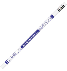PENCIL -  THIRD GRADERS ARE #1 WHITE