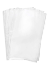 X - LARGE CELLOPHANE PARTY BAGS: CLEAR 6X13½ WITH TIES