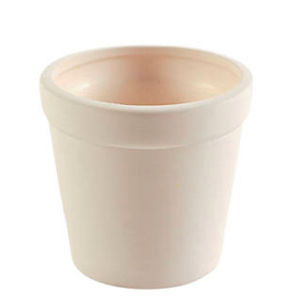 CERAMIC FLOWER POTS: PAINT YOUR OWN 4"