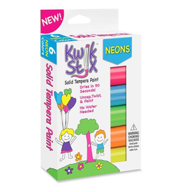 KWIK STIX - PAINT STIX  NEON COLORS - 6 PACK