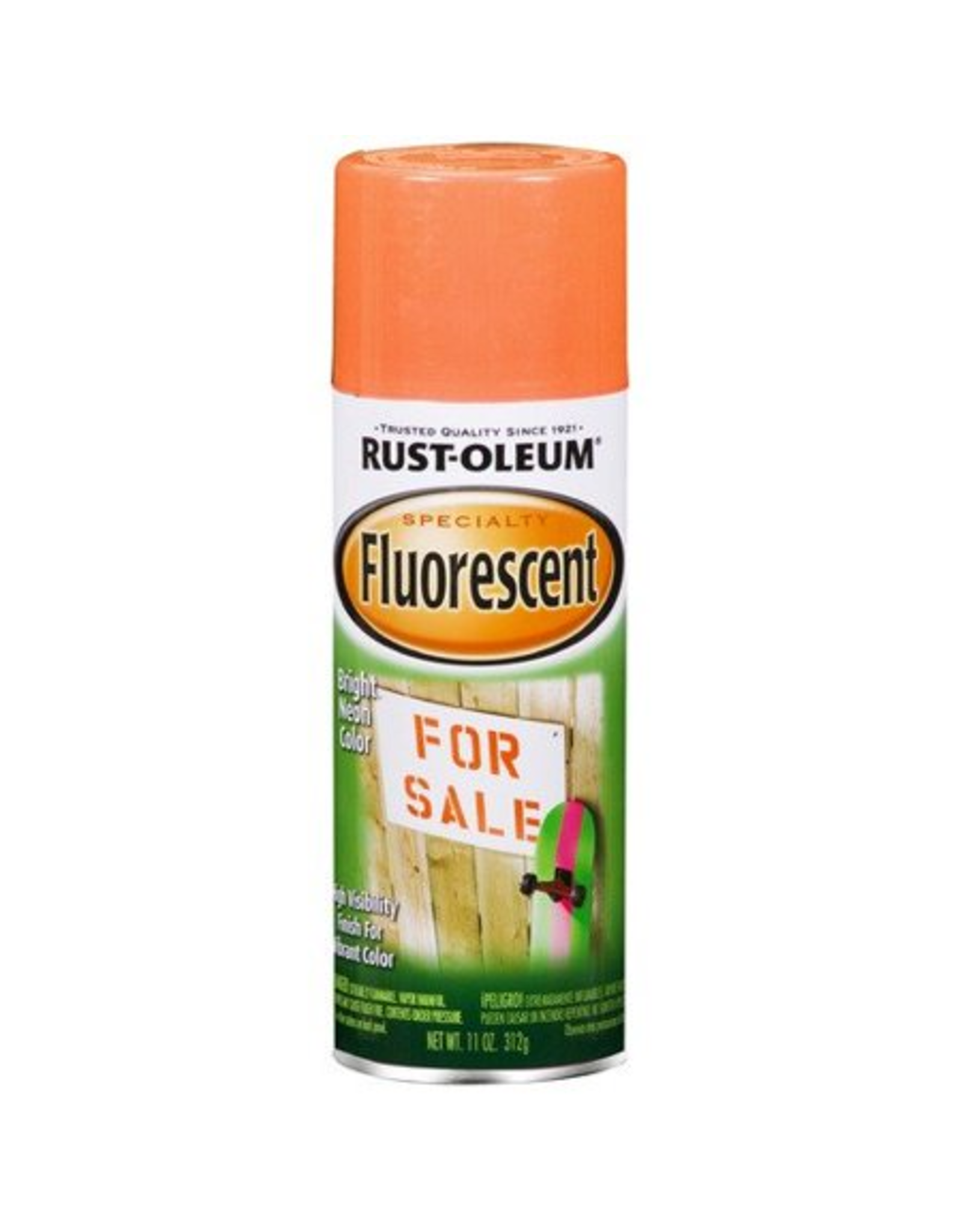 RUST-OLEUM SPRAY PAINT: FLUORESCENT ORANGE
