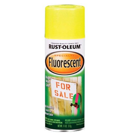 SPRAY PAINT: FLUORESCENT YELLOW 11oz