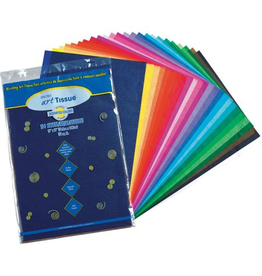 BLEEDING  TISSUE 12X18 ASSORTED 100 SHEETS