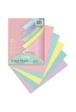 CARDSTOCK: 65LB 8 1/2"X11" ASSORTED PASTEL COLORS 100 SHEETS