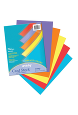 CARDSTOCK: 65LB 8 1/2"X11"  ASSORTED  VIBRANT COLORS  100 SHEETS