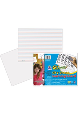 DRY ERASE LINED LEARNING BOARD NON-ADHESIVE 11"X8.25" - 30 PACK