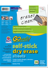 DRY ERASE Adhesive Sheets 8.5"x11"  30 sheets