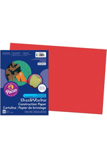 HEAVYWEIGHT CONSTRUCTION PAPER : HOLIDAY RED - 12x18 - 50 PC