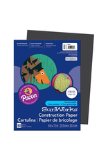 HEAVYWEIGHT CONSTRUCTION PAPER : BLACK - 9x12 - 50 PC