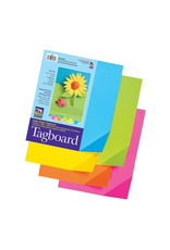 TAGBOARD - 9x12 HEAVY WEIGHT- Fluorescent  Assorted Colors 100 SHEETS
