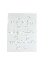 COMPOZ-A-PUZZLE PUZZLE BLANK: 12pc - 5½"X8"