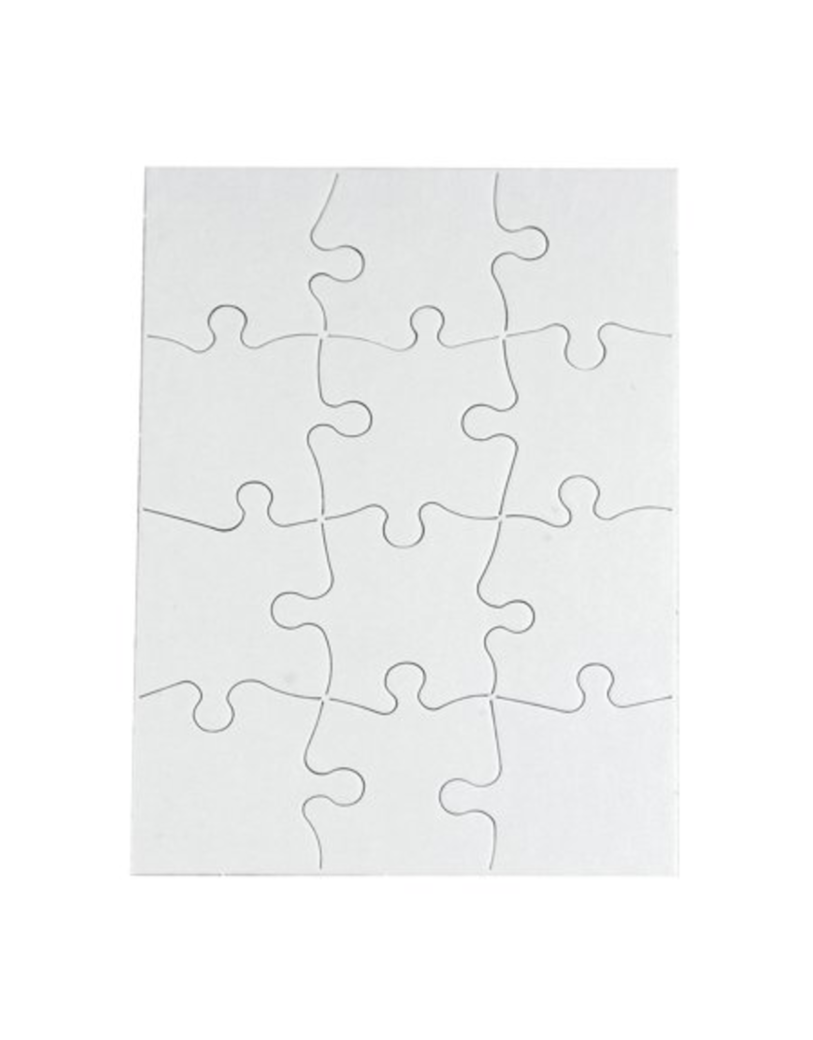 COMPOZ-A-PUZZLE PUZZLE BLANK: 12pc - 5½"X8"