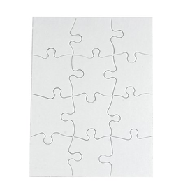 COMPOZ-A-PUZZLE PUZZLE BLANK: 12pc - 5½"X8"