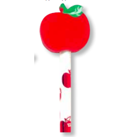 ERASER PENCIL TOP: APPLE