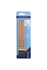 PENCIL SKETCH ST HB/2B/4B/6B 4pk