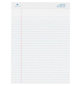 LEGAL PAD  8.5"X11" 50 SHEETS - 2 PACK