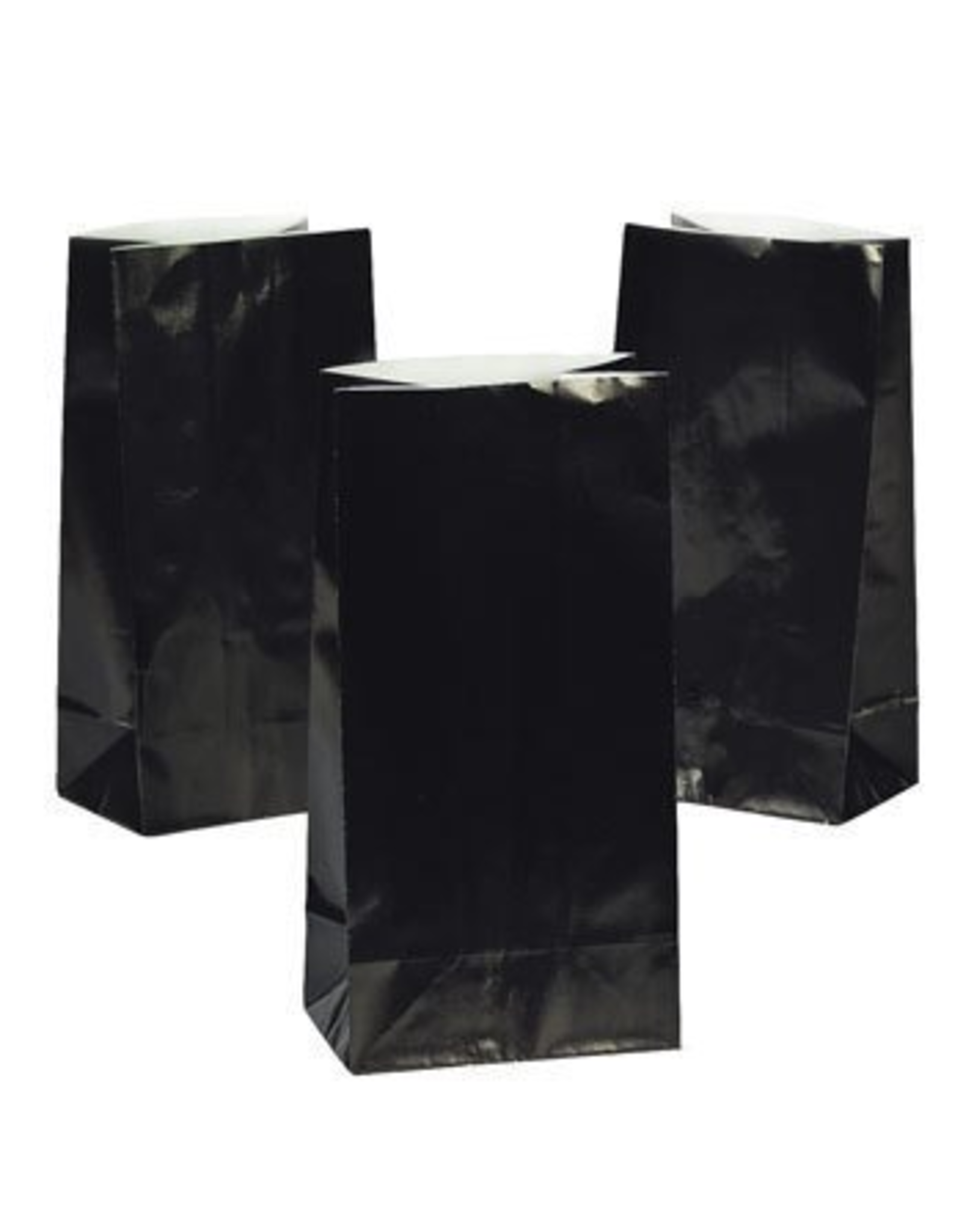 BAG  -  PAPER -  BLACK-  12 PACK