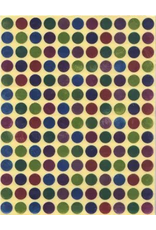 COLOR CODING  STICKER: 3/8", ROUND -  FOIL ASSORTED COLORS 10 SHEETS