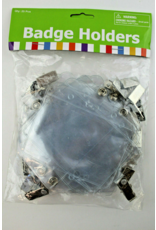 CLIP BADGE HOLDERS PKG/25pcs