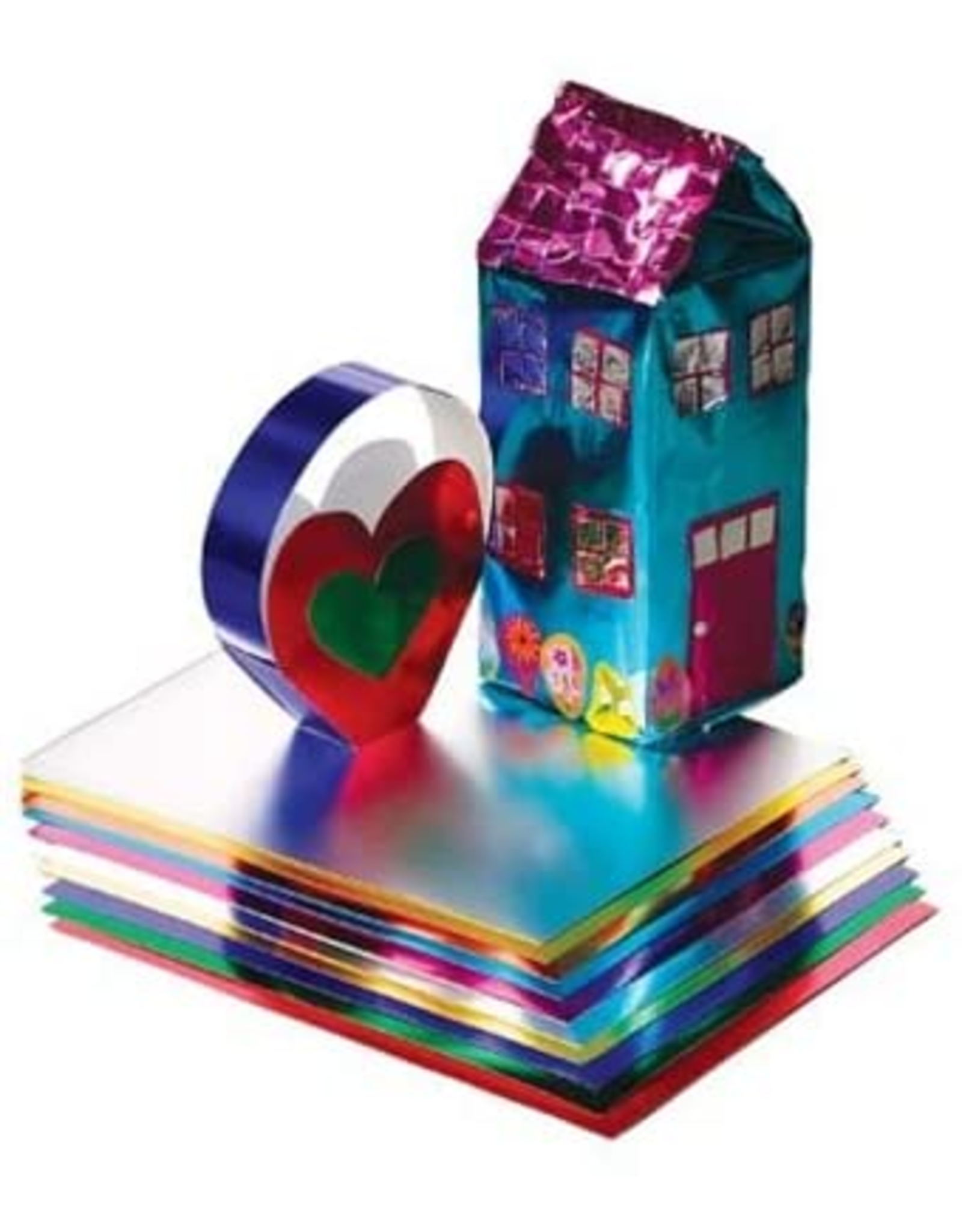 HYGLOSS METALLIC PAPER: 10x13, ASSORTED COLORS 50 PACK