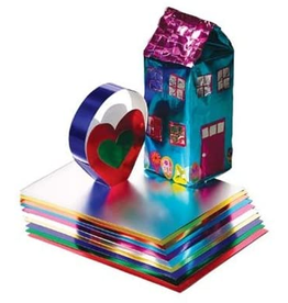 HYGLOSS METALLIC PAPER: 10x13, ASSORTED COLORS 50 PACK