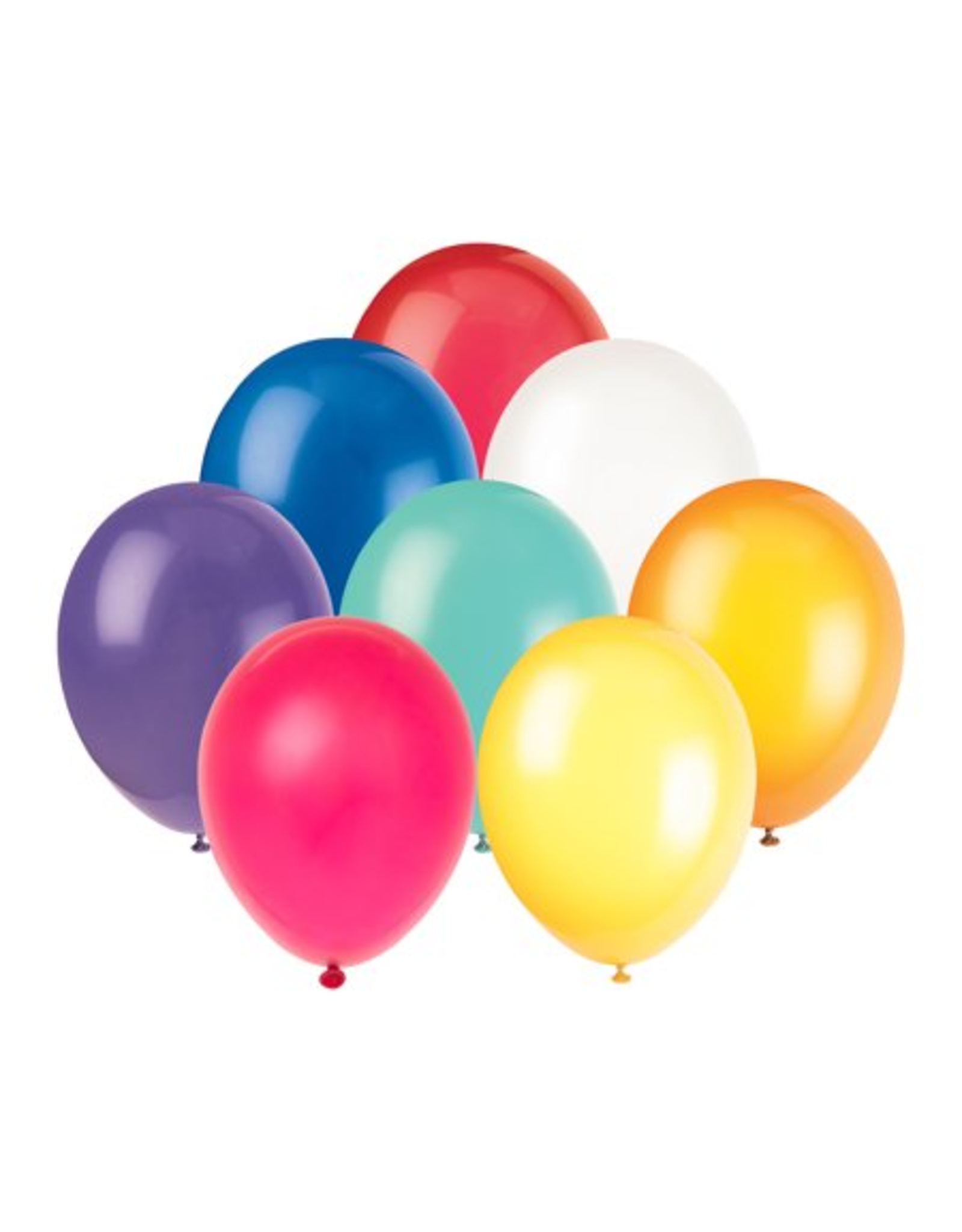 Unique BALLOONS: 9" ASSORTED 20 PACK