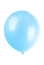 Unique BALLOONS: 9"  LIGHT BLUE-20PC