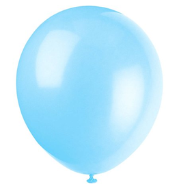 Unique BALLOONS: 9"  LIGHT BLUE-20PC