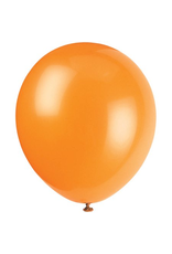Unique BALLOONS: 12" PUMPKIN ORANGE-10 PACK