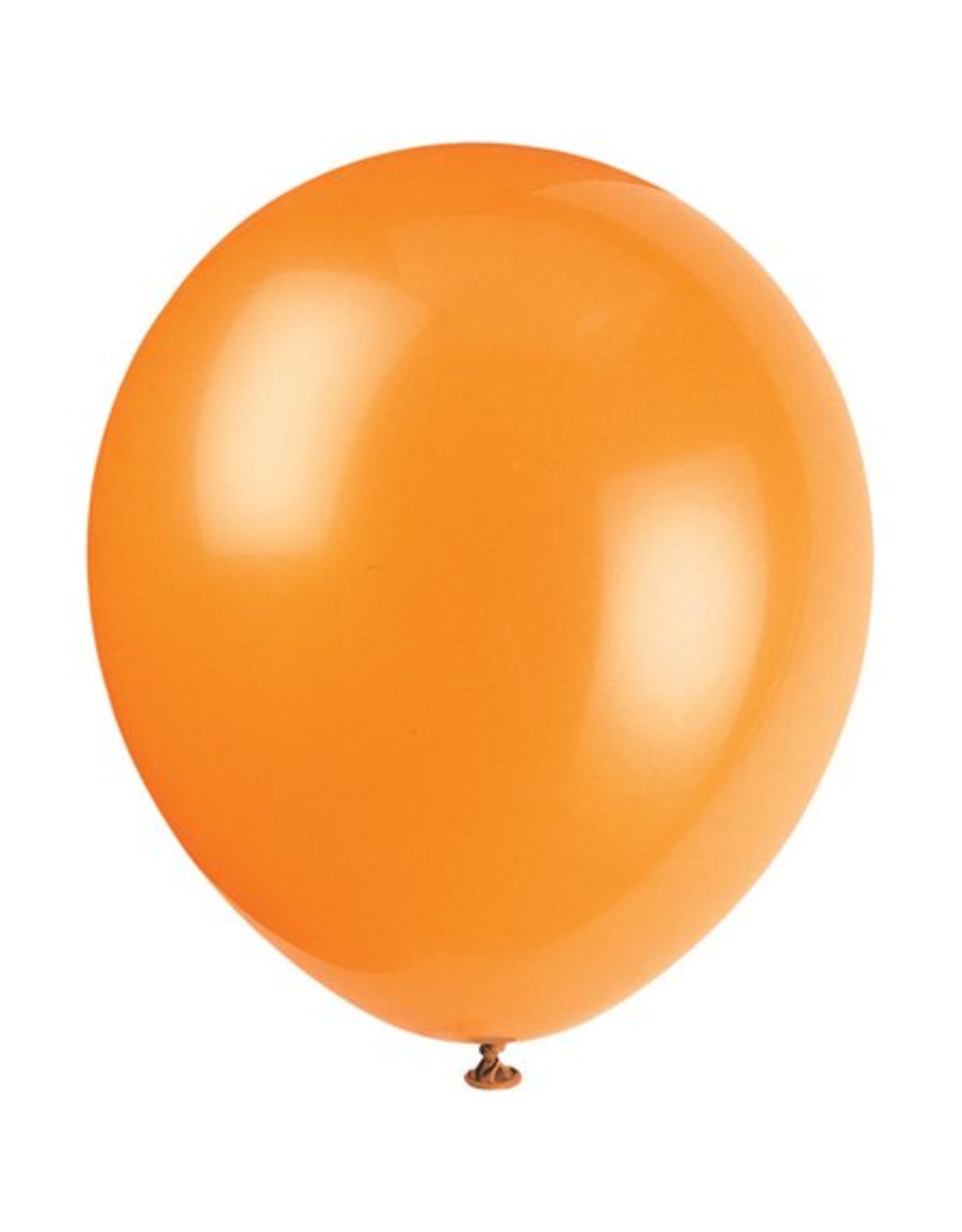 Unique BALLOONS: 12" PUMPKIN ORANGE-10 PACK