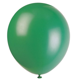 Unique BALLOONS: 12" FOREST GREEN-10 PACK