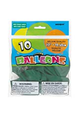 Unique BALLOONS: 12" FOREST GREEN-10 PACK