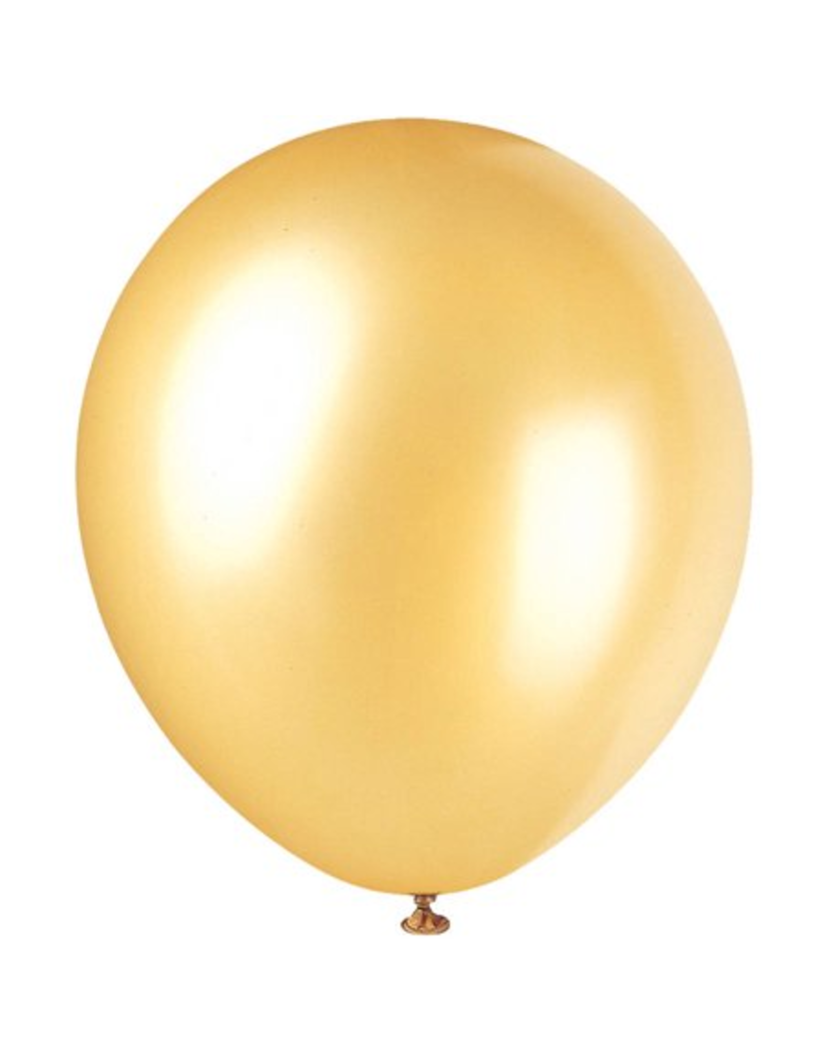 Unique BALLOONS: 12" PEARLIZED GOLD 8 PACK